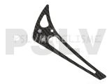  LX0492  Lynx Heli MCPX BL Carbon Fiber 3D Vertical Fin Silver  